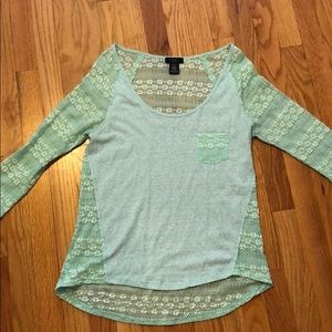 Minty 3/4 sleeve shirt